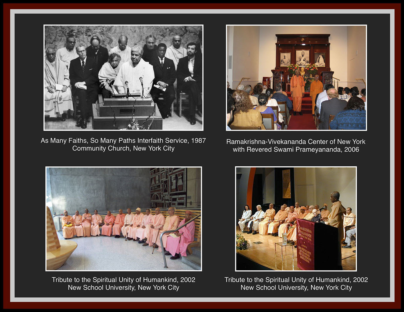 Tribute to the Spiritual Unity of Humankind.