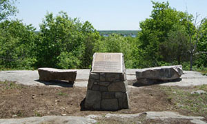 Vivekananda rock with plaque