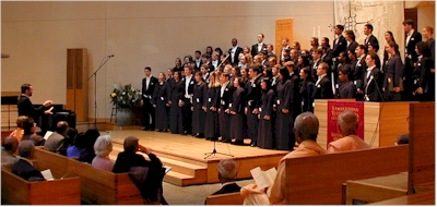 David Connell directing the Yale Glee Club.