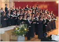 Yale Glee Club performing at St. Peter's Church.
