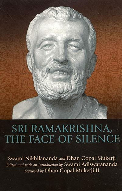 Sri Ramakrishna The Face of Silence cover with bust of Sri Ramakrishna