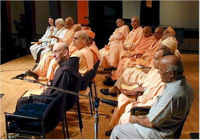 A View of Swamis and Distinguished Participants.